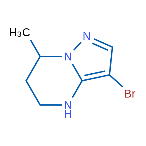 3-Bromo-7-methyl-4H,5H,6H,7H-pyrazolo[1,5-a]pyrimidine 1g