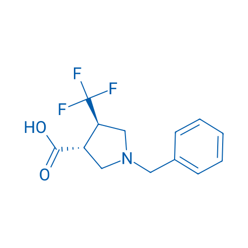 Rel-(3R,4R)-1-benzyl-4-(trifluoromethyl)pyrrolidine-3-carboxylic acid 5g