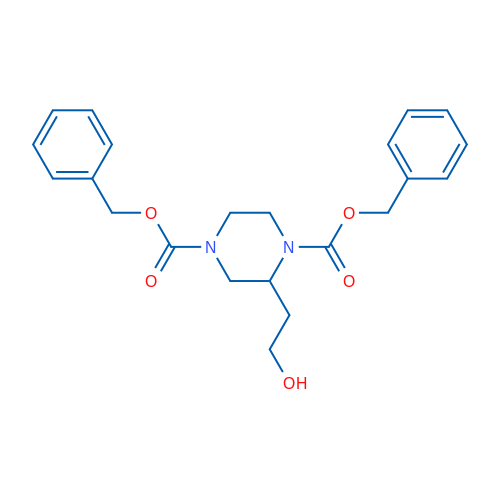 Dibenzyl 2-(2-hydroxyethyl)piperazine-1,4-dicarboxylate 1g