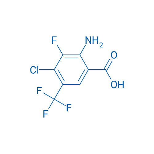 2-Amino-4-chloro-3-fluoro-5-(trifluoromethyl)benzoic acid 1g