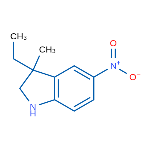3-Ethyl-3-methyl-5-nitro-2,3-dihydro-1H-indole 1g