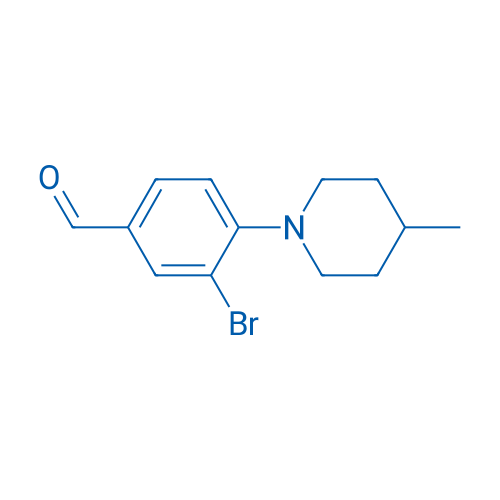 3-bromo-4-(4-methylpiperidin-1-yl)benzaldehyde 250mg