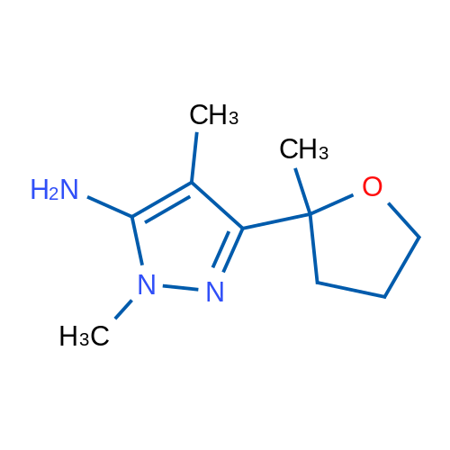 1,4-Dimethyl-3-(2-methyloxolan-2-yl)-1H-pyrazol-5-amine 1g
