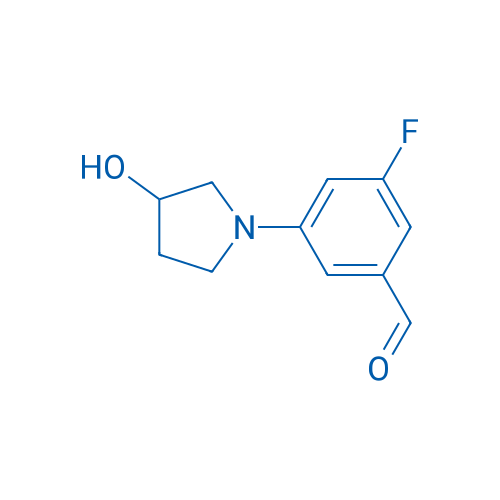 3-Fluoro-5-(3-hydroxypyrrolidin-1-yl)benzaldehyde 1g