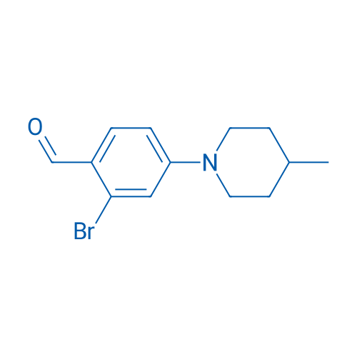 2-bromo-4-(4-methylpiperidin-1-yl)benzaldehyde 250mg