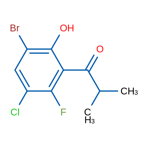 1-(3-Bromo-5-chloro-6-fluoro-2-hydroxyphenyl)-2-methylpropan-1-one 1g