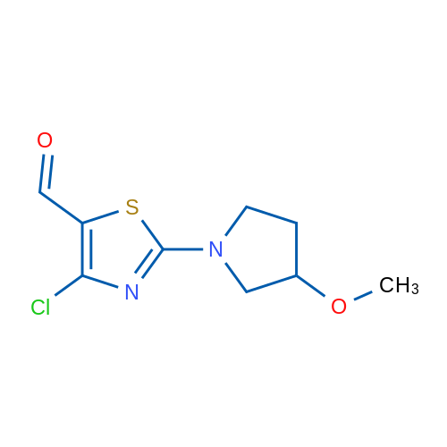 4-Chloro-2-(3-methoxypyrrolidin-1-yl)-1,3-thiazole-5-carbaldehyde 1g