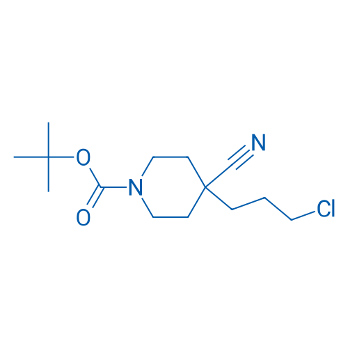 tert-Butyl 4-(3-chloropropyl)-4-cyanopiperidine-1-carboxylate 100mg