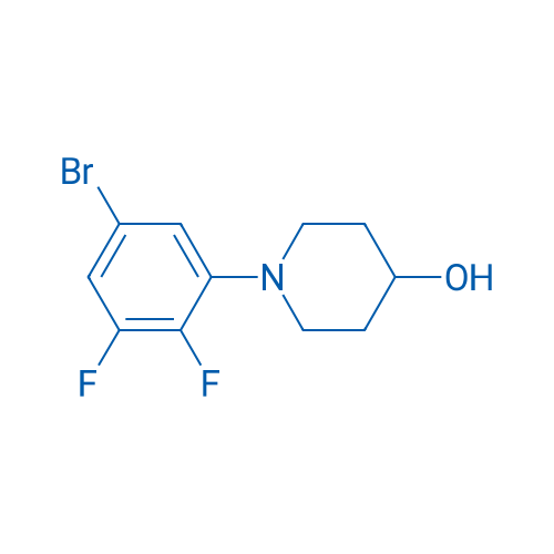 1-(5-bromo-2,3-difluorophenyl)piperidin-4-ol 250mg