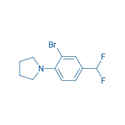 1-(2-bromo-4-(difluoromethyl)phenyl)pyrrolidine 250mg
