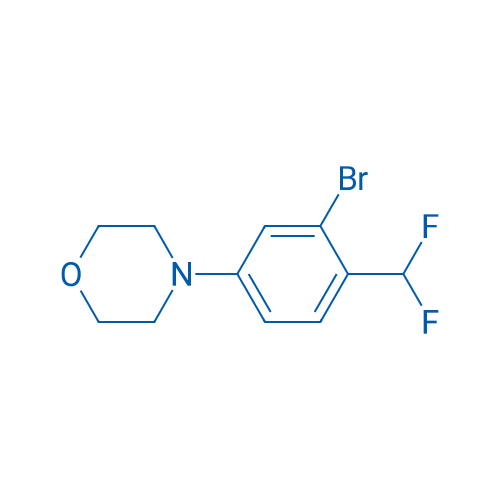 4-(3-bromo-4-(difluoromethyl)phenyl)morpholine 250mg