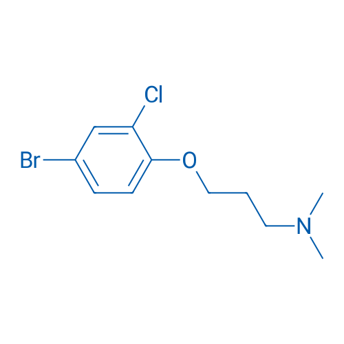3-(4-Bromo-2-chlorophenoxy)-N,N-dimethylpropan-1-amine 250mg
