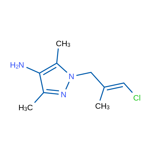 1-(3-Chloro-2-methylprop-2-en-1-yl)-3,5-dimethyl-1H-pyrazol-4-amine 1g