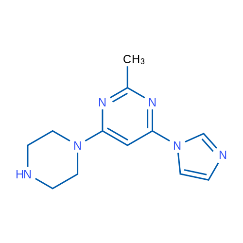 4-(1H-Imidazol-1-yl)-2-methyl-6-(piperazin-1-yl)pyrimidine 1g