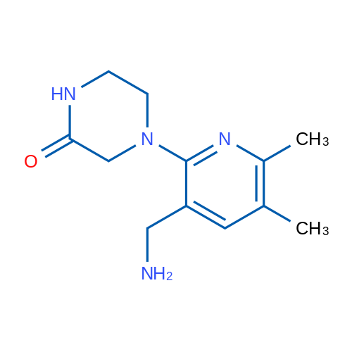 4-(3-(Aminomethyl)-5,6-dimethylpyridin-2-yl)piperazin-2-one 1g
