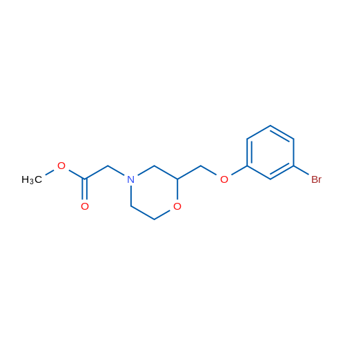 Methyl 2-(2-((3-bromophenoxy)methyl)morpholino)acetate 1g