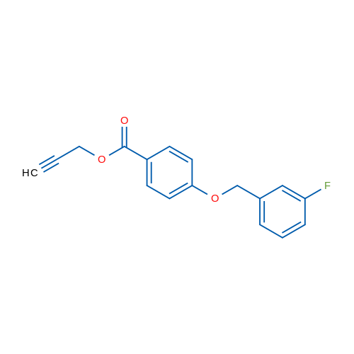 Prop-2-yn-1-yl 4-((3-fluorobenzyl)oxy)benzoate 1g