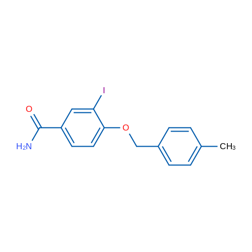 3-Iodo-4-((4-methylbenzyl)oxy)benzamide 1g