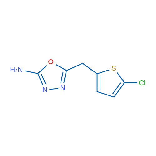 5-((5-chlorothiophen-2-yl)methyl)-1,3,4-oxadiazol-2-amine 10g