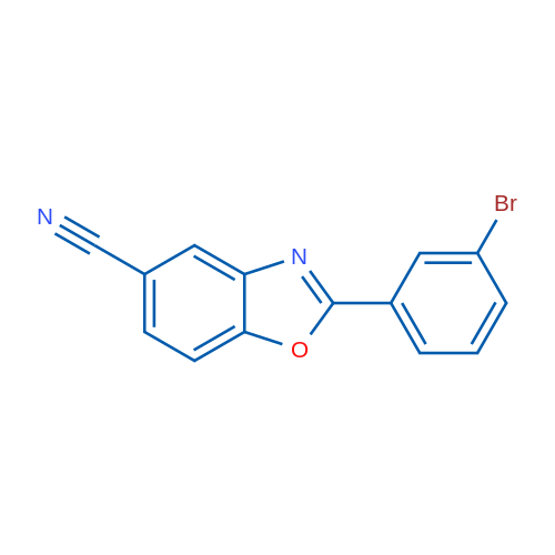 2-(3-Bromophenyl)benzo[d]oxazole-5-carbonitrile 1g