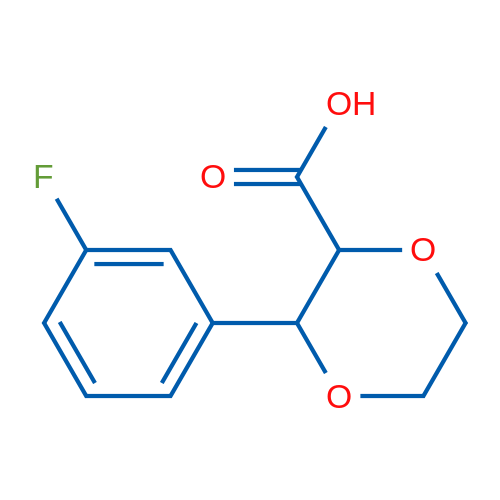 3-(3-Fluorophenyl)-1,4-dioxane-2-carboxylic acid 1g