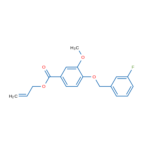 Allyl 4-((3-fluorobenzyl)oxy)-3-methoxybenzoate 1g