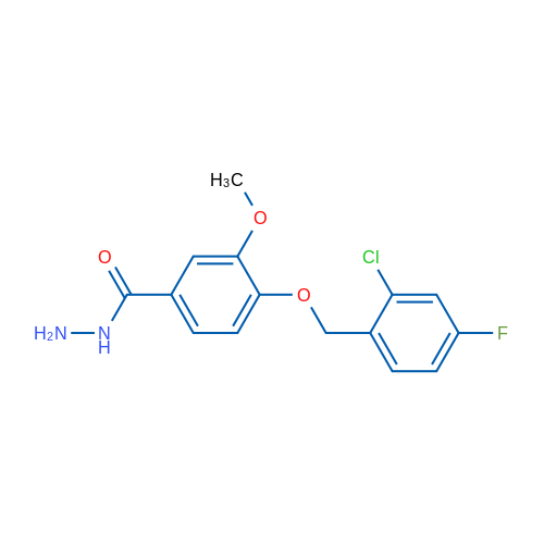 4-((2-Chloro-4-fluorobenzyl)oxy)-3-methoxybenzohydrazide 1g