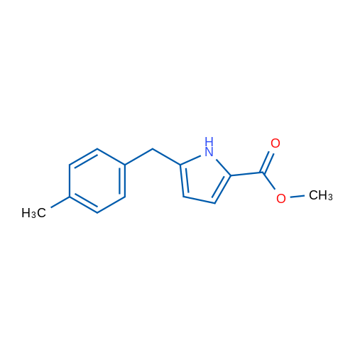 Methyl 5-(4-methylbenzyl)-1H-pyrrole-2-carboxylate 1g