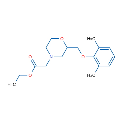 Ethyl 2-(2-((2,6-dimethylphenoxy)methyl)morpholino)acetate 1g