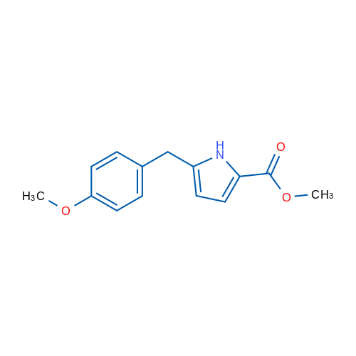 Methyl 5-(4-methoxybenzyl)-1H-pyrrole-2-carboxylate 1g