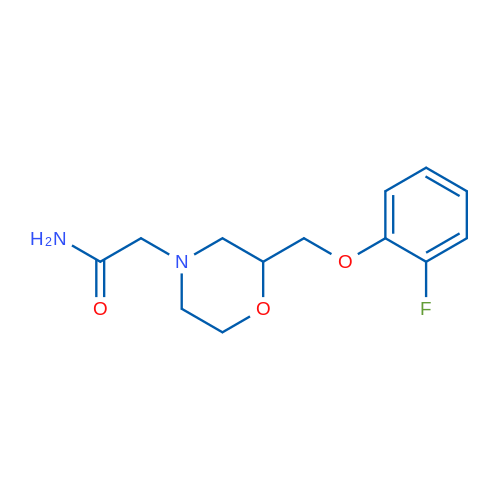 2-(2-((2-Fluorophenoxy)methyl)morpholino)acetamide 1g