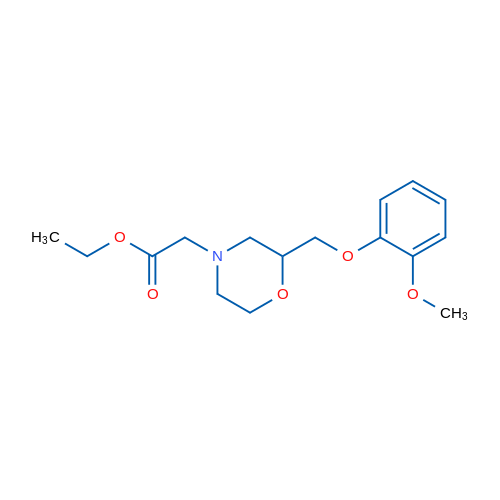 Ethyl 2-(2-((2-methoxyphenoxy)methyl)morpholino)acetate 1g