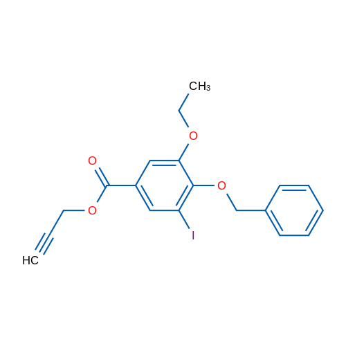 Prop-2-yn-1-yl 4-(benzyloxy)-3-ethoxy-5-iodobenzoate 1g
