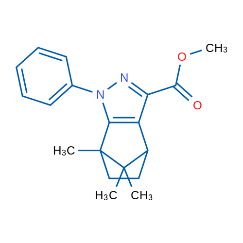 Methyl 7,8,8-trimethyl-1-phenyl-4,5,6,7-tetrahydro-1H-4,7-methanoindazole-3-carboxylate 1g