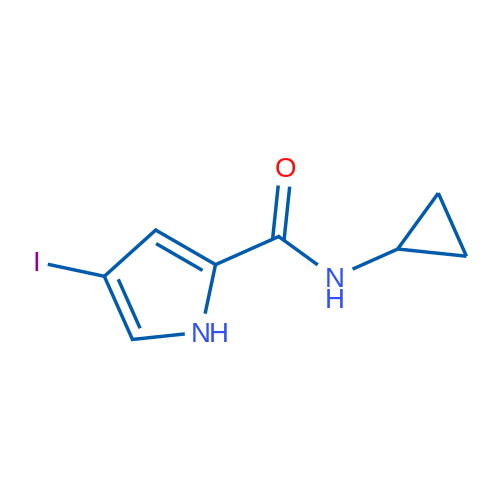 N-Cyclopropyl-4-iodo-1H-pyrrole-2-carboxamide 1g