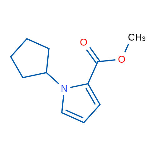 Methyl 1-cyclopentyl-1H-pyrrole-2-carboxylate 1g