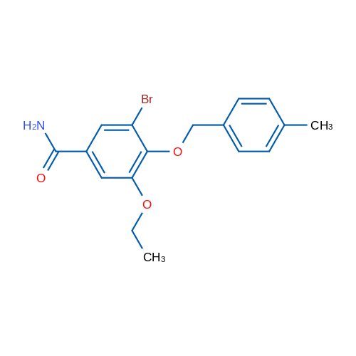 3-Bromo-5-ethoxy-4-((4-methylbenzyl)oxy)benzamide 1g