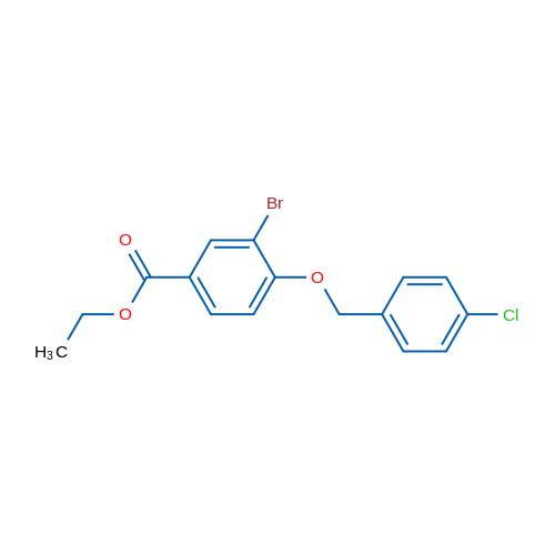 Ethyl 3-bromo-4-((4-chlorobenzyl)oxy)benzoate 1g