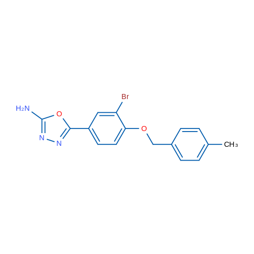 5-(3-Bromo-4-((4-methylbenzyl)oxy)phenyl)-1,3,4-oxadiazol-2-amine 1g