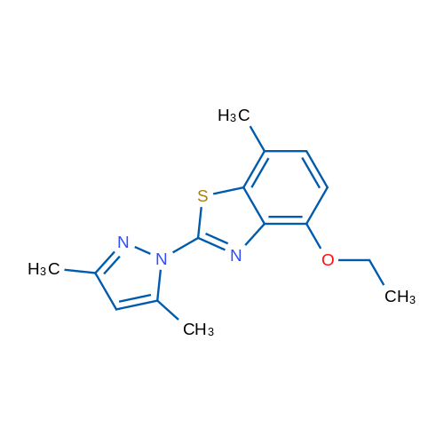 2-(3,5-Dimethyl-1H-pyrazol-1-yl)-4-ethoxy-7-methylbenzo[d]thiazole 1g