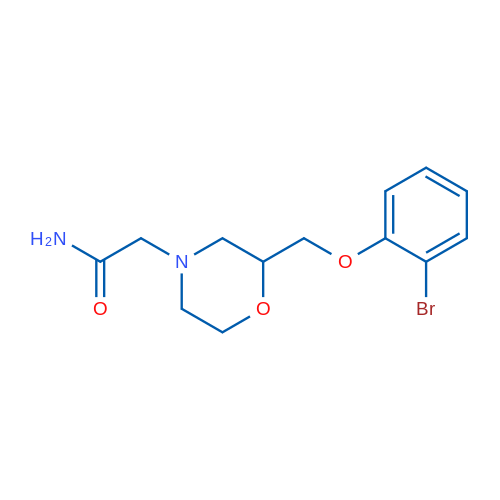 2-(2-((2-Bromophenoxy)methyl)morpholino)acetamide 1g