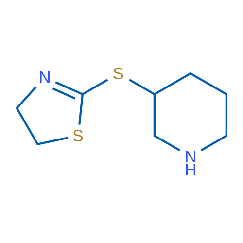 3-(4,5-Dihydro-1,3-thiazol-2-ylsulfanyl)piperidine 1g