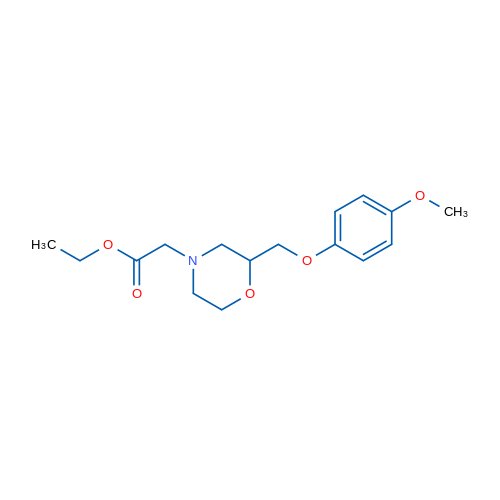 Ethyl 2-(2-((4-methoxyphenoxy)methyl)morpholino)acetate 1g