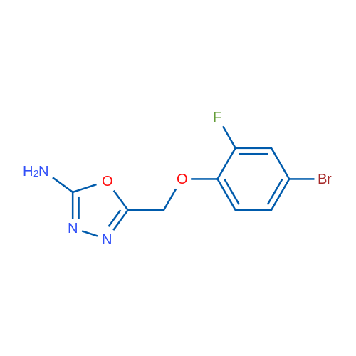 5-((4-Bromo-2-fluorophenoxy)methyl)-1,3,4-oxadiazol-2-amine 1g