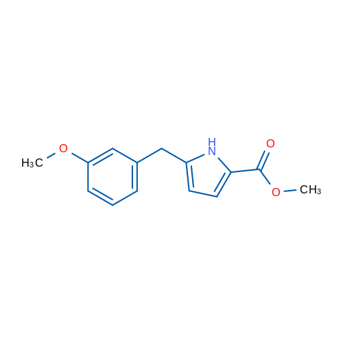 Methyl 5-(3-methoxybenzyl)-1H-pyrrole-2-carboxylate 1g