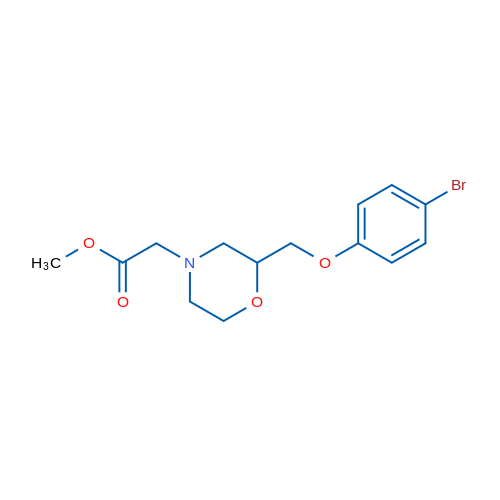 Methyl 2-(2-((4-bromophenoxy)methyl)morpholino)acetate 1g