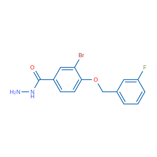 3-Bromo-4-((3-fluorobenzyl)oxy)benzohydrazide 5g