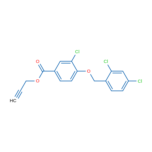 Prop-2-yn-1-yl 3-chloro-4-((2,4-dichlorobenzyl)oxy)benzoate 1g