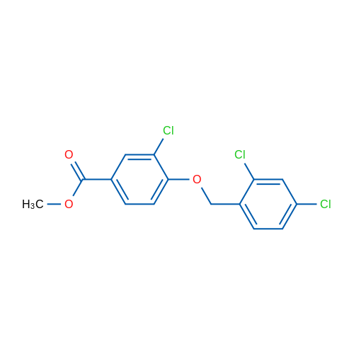 Methyl 3-chloro-4-((2,4-dichlorobenzyl)oxy)benzoate 1g