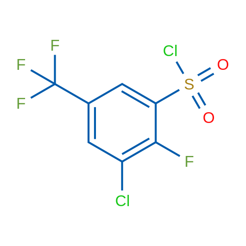 3-Chloro-2-fluoro-5-(trifluoromethyl)benzene-1-sulfonyl chloride 1g